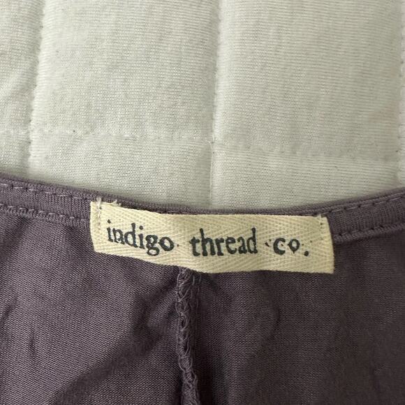 INDIGO THREAD Womens Tunic Dress Purple Tank Stretch Jersey Lagenlook ONE SIZE - Picture 5 of 7